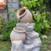Polyresin and Fiberglass Tiered Pot Fountain 859529005085  252426806765