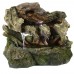 Sunnydaze Aged Tree Trunk Tabletop Fountain with LED Lights 10.5 Inch Tall 819804016359  302827744481
