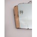Art Deco Vintage Frameless Mirror Bevelled Fan Detail 1920s 1930s Colored Glass   323385062853