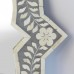 Gray Floral Bone Inlay Mirror Gray Color   283072723447