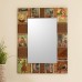 Wall Mirror Decoupage Indian Scenes Handmade &apos;Mughal Memories&apos; NOVICA India   312207674867
