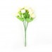 15Heads Artificial Rose Silk Flowers White Camellia Peony Bouquet Room Decor Wor   322993496575