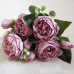 Artificial Fake Silk Peony Rose Flower Bouquets Home Wedding Party Decorations   253556354069