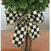 MY OWN Hand Painted Courtly Topiary with MacKenzie-Childs Ribbon Bow   232889483575