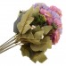 1Bunch Artificial Peony Silk Rose Flowers 6 Head Floral Wedding Decor Purple   202402732528