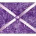 French Bulletin Board Photo Memo Purple Floral Butterfly Print 7.08 x 9.4 inches   273398826367