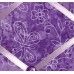 French Bulletin Board Photo Memo Purple Floral Butterfly Print 7.08 x 9.4 inches   273398826367