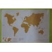 WALL POPS CORK MAP WORLD MAP PEEL STICK WPE1941 BROWN PINBOARD 2016 NIP 691164394298  283081811512