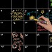 Dry Erase Board Blackboard Month Magnetic Calendar Chalkboard Wall Sticker   163051666546