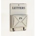 2 in 1 Wooden letter holder box organizer keys hanger storage vintage shelf    282927642999
