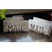 Metal Mail & Letter Holder rustic organizer desk counter kitchen organization   172488966912