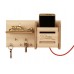 Wooden Key Holder with Shelf & Mobile Holder Brown Key Hanger 13.2 cm Length   332608205798