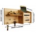 Wooden Key Holder with Shelf & Mobile Holder Brown Key Hanger 13.2 cm Length   332608205798