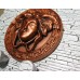 wooden wall art keyholder greek key medusa copper head gorgona madusa old shield   263844777968