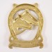 Brass Horseshoe Horses Key Holder Rack 5 Hooks Leash Good Luck Charm Wall Mount   352424332385