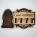 Game of Thrones Key Holder - Iron Throne - Laser cut and laser engraved wood key   292305865565