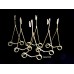Plate Hanger 5" - 7" BRASS Wire Display Easel Tripar 23-1306   201205348159