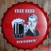13.7" Retro Tin Metal Beer Bottle Cap Sign Poster Plaque Bar Pub Club Wall Decor   202312885086