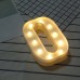 Alphabet LED Letter Lights LED Light Up White Plastic Letters Standing/ Hanging    202249701440