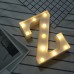 Alphabet LED Letter Lights LED Light Up White Plastic Letters Standing/ Hanging    202249701440