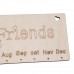 Wooden Calendar Board Family Friends Birthday Sign Commemorate Day Home Decor G   323395547387