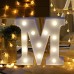 Alphabet LED Letter Lights Light Up White Plastic Letters Standing Hanging NO1   332764645969