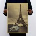 Paris Eiffel Tower Cat Nostalgia Photo Kraft Paper Bar Poster Vintage Painting   152746851090