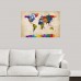 Poster Print Wall Art entitled Watercolor Map of the World Map   152566617245