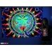 UV BACKDROP Black Light Fluorescent Glow Psychedelic Art Banner Psy Wall Hanging   322894762778