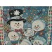 Snowman Snowmen LIGHTED Caroling Dog Tapestry Wall Hanging NEW w/Tags WOW   123311989120