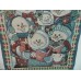 Snowman Snowmen LIGHTED Caroling Dog Tapestry Wall Hanging NEW w/Tags WOW   123311989120