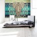 Bohemian Mandala Tapestry Wall Hanging Hippie Bedspread Home Decor Throw 59X51&apos;&apos;   263396453503
