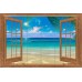 Ceramic Tile Mural Backsplash Miller Tropical Seascape Window Art DMA2037   361754362748