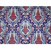 Raised Iznik Carnation Pattern Border 32"x24" Turkish Ceramic Tile Mural Panel   381826964309