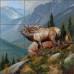 Ceramic Tile Mural Backsplash Aldrich Elk Wildlife Animal Art  RW-EA009   361741995323