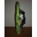 Wall Pocket Pottery Raised Bouquet Flowers Full Weave Basket Colorful Vtg RARE   113189780770