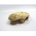Vintage Green Yellow Cream Scalloped Shell Design Wall Pocket   332724094313