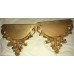 Pair of  Home Interiors 1978 Gold Wall Pockets Planters   173252398167