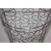 Silver Metal Hanging Door Basket Wall  8.5" x 5" x 10" with 6" Handle   292643090806