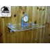 Clear Acrylic Plexi-glass Wall Floating Shelf Shelves with Edge two XL Brackets   332743621467