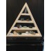One of a Kind Triangle Shelf, Goddess Shelf, Silver Shelf, Moon Shelf, Triangle    263338666574