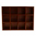 Wooden Wall Shelf Shadow Box Display Rack Shelf Storage Unit DIY-Brown   173426505334