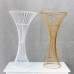 Wedding Decoration White Gold Flower Stand Table Centerpiece Wedding Flower Vase   152980588674