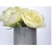 Wood vase SILVER vase wood table decor painted Wedding gift Wood silver wood   291488378011