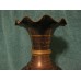 16" Solid Brass Engraved Vase/Scalloped Rim   223103753718