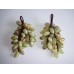 Set of 2 Onyx Marble Grape Bunches Grapes Polished Green Brown White NOS New #6   153109003636