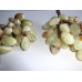 Set of 2 Onyx Marble Grape Bunches Grapes Polished Green Brown White NOS New #6   153109003636
