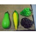 Vintage Lot of 4 Pieces Art Glass Fruit and Vegetables Grapes Corn On Cob    362405419210