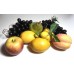 Realistic Plastic Fruit Lot Kitchen Decor Props Artificial Apple Grapes Peach   113192354760