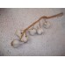 6 Ceramic Cloves Bulbs of Garlic on Natural Twine Rope Mobile Home Décor    302832024597